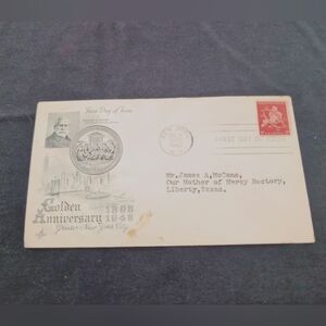 1948 Port Of New York City 5c Air Mail First Day of Issue Envelope